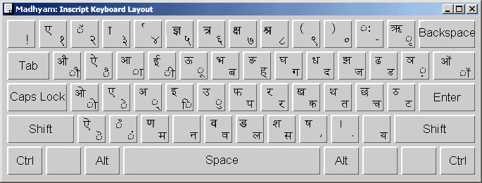 inscript keyboard marathi